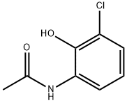 N-(3-chloro-2-hydroxyphenyl)acetamide 化学構造式