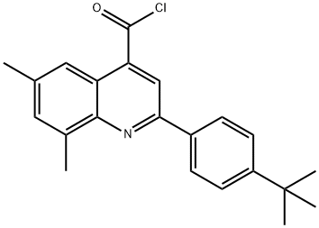 2-(4-tert-butylphenyl)-6,8-dimethylquinoline-4-carbonyl chloride Structure