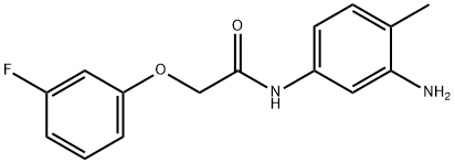 N-(3-Amino-4-methylphenyl)-2-(3-fluorophenoxy)-acetamide Structure