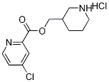 3-Piperidinylmethyl 4-chloro-2-pyridinecarboxylate hydrochloride Structure