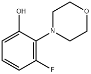 3-フルオロ-2-(N-モルホリノ)フェノール 化学構造式