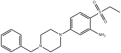 5-(4-Benzyl-1-piperazinyl)-2-(ethylsulfonyl)-phenylamine,1219957-19-3,结构式