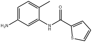 N-(5-アミノ-2-メチルフェニル)-2-チオフェンカルボキサミド 化学構造式