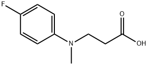 3-[(4-Fluoro-phenyl)-methyl-amino]-propionic acid Structure