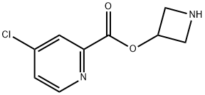 4-クロロ-2-ピリジンカルボン酸3-アゼチジニル 化学構造式