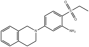 5-[3,4-Dihydro-2(1H)-isoquinolinyl]-2-(ethylsulfonyl)aniline Structure