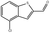 4-クロロ-1-ベンゾチオフェン-2-カルブアルデヒド 化学構造式