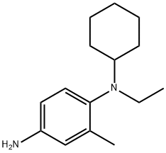 N-1-Cyclohexyl-N-1-ethyl-2-methyl-1,4-benzenediamine Struktur