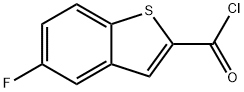 5-Fluoro-1-benzothiophene-2-carbonyl chloride Struktur
