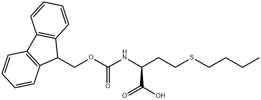 FMOC-DL-ブチオニン 化学構造式