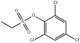 1-エタンスルホン酸2,4,6-トリクロロフェニル 化学構造式