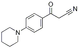 3-Oxo-3-(4-piperidinophenyl)propanenitrile 化学構造式