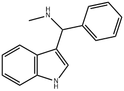 [1H-吲哚-3-基(苯基)甲基]甲胺 结构式