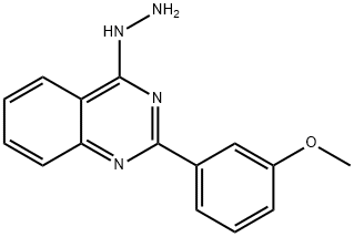 4-肼基-2-(3-甲氧苯基)喹唑啉, 1217862-32-2, 结构式