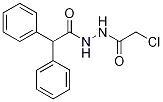 benzeneacetic acid, alpha-phenyl-, 2-(2-chloroacetyl)hydra Struktur