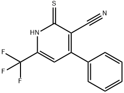 2-Mercapto-4-phenyl-6-(trifluoromethyl)-nicotinonitrile Structure