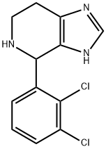 4-(2,3-二氯苯基)-4,5,6,7-四氢-3H-咪唑并[4,5-C]吡啶, 1010918-36-1, 结构式