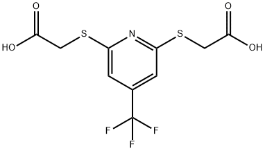 (6-Carboxymethylsulfanyl-4-(trifluoromethyl)-pyridin-2-ylsulfanyl)acetic acid|(6-羧甲基硫基-4-(三氟甲基)-吡啶-2-基硫基)乙酸