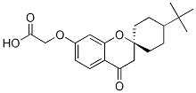 [(4'-tert-Butyl-4-oxo-3,4-dihydrospiro[chromene-2,1'-cyclohexan]-7-yl)oxy]acetic acid Struktur