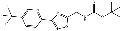 tert-Butyl [3-(5'-(trifluoromethy)lpyridin-2'-yl)-[1,2,4]methyl]- -carbamate Structure