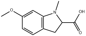 6-Methoxy-1-methylindoline-2-carboxylic acid Structure
