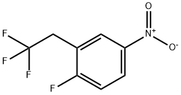 1-Fluoro-4-nitro-2-(2,2,2-trifluoroethyl)-benzene Structure