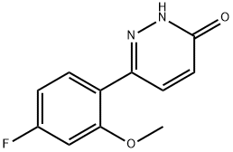 6-(4-Fluoro-2-methoxyphenyl)pyridazin-3(2H)-one Structure