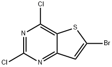6-Bromo-2,4-dichlorothieno[3,2-d]pyrimidine Struktur
