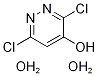 3,6-二氯哒嗪-4-醇二水合物 结构式