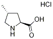 (2S,4R)-4-Methylpyrrolidine-2-carboxylic acid hydrochloride Struktur