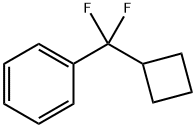 (Cyclobutyldifluoromethyl)benzene Structure