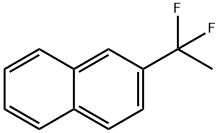 2-(1,1-ジフルオロエチル)ナフタレン 化学構造式