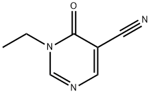 1-Ethyl-6-oxo-1,6-dihydropyrimidine-5-carbonitrile Struktur