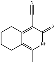 1-甲基-3-硫代-2,3,5,6,7,8-六氢异喹啉-4-甲腈, 95546-96-6, 结构式