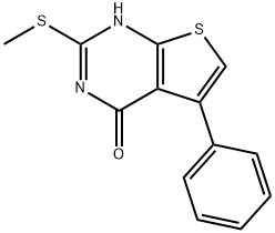 2-(甲巯基)-5-苯基-3H-噻吩并[3,2-E]嘧啶-4-酮 结构式