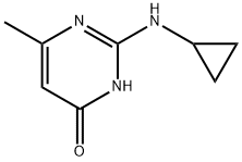 2-(环丙基氨基)-6-甲基嘧啶-4(3H)-酮,5734-72-5,结构式