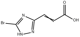 (2Z)-3-(5-Bromo-1H-1,2,4-triazol-3-yl)acrylic acid Struktur