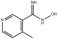 N'-ヒドロキシ-4-メチルピリジン-3-カルボキシイミドアミド 化学構造式