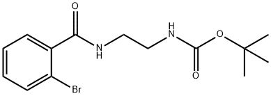 (2-(2-溴苯甲酰胺基)乙基)氨基甲酸叔丁酯 结构式