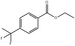 4-(1,1-二氟乙基)苯甲酸乙酯, 55805-23-7, 结构式