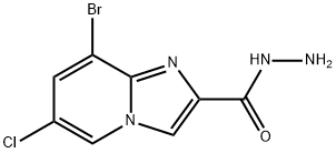 8-Bromo-6-chloroimidazo[1,2-a]pyridine-2-carbohydrazide Structure