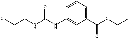 3-[3-(2-Chloroethyl)ureido]benzoic acid ethyl ester Structure