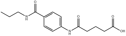 5-OXO-5-{4-[(PROPYLAMINO)CARBONYL]-ANILINO}PENTANOIC ACID Struktur