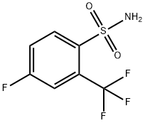 4-FLUORO-2-(TRIFLUOROMETHYL)BENZENESULFONAMIDE Structure