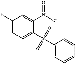 5-FLUORO-2-PHENYLSULFONYLNITROBENZENE Structure