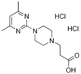 3-[4-(4,6-DIMETHYL-PYRIMIDIN-2-YL)-PIPERAZIN-1-YL]-PROPIONIC ACID DIHYDROCHLORIDE Structure