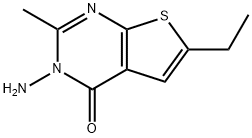 3-AMINO-6-ETHYL-2-METHYLTHIENO[2,3-D]PYRIMIDIN-4(3H)-ONE Struktur
