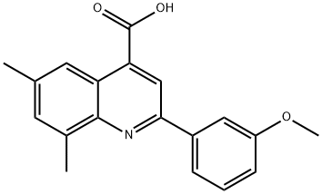 2-(3-METHOXYPHENYL)-6,8-DIMETHYLQUINOLINE-4-CARBOXYLIC ACID Structure
