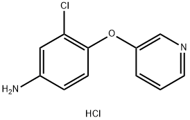 3-CHLORO-4-(3-PYRIDINYLOXY)ANILINE DIHYDROCHLORIDE Struktur