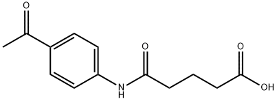 5-[(4-ACETYLPHENYL)AMINO]-5-OXOPENTANOIC ACID Structure